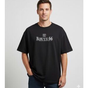 Route 66 T Shirt  America’s Mother Road Vintage Mens Embroidered Alstyle Sz XL